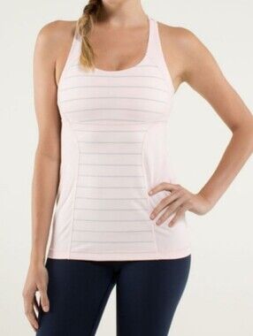 lululemon athletica Slalom Stripe Energy Tank — Pretty Pink